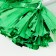 Pompom 1pc, green color, foil