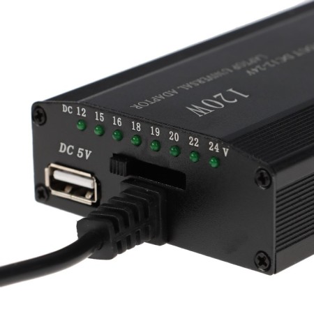 A universal charger for a laptop ZU30, 120 watts, with adapters 8 pcs, with Aza-2
