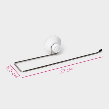 Holder for towels on a vacuum suction cup, 27 × 6.5 × 7 cm-2
