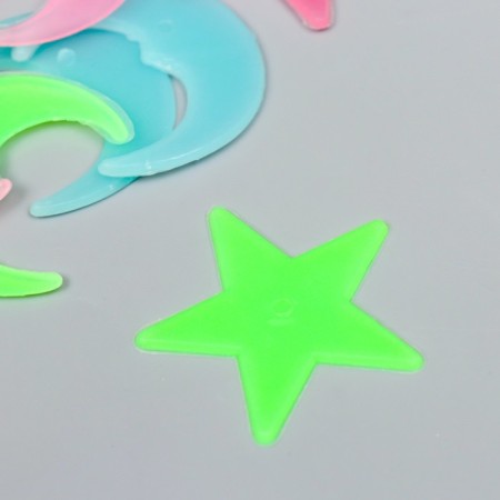 Stick phosphorus plastic "months and stars" set of 12 pcs 17x12 cm-1