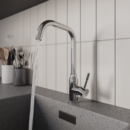MILARDO MEAL M01SBL0M05 kitchen mixer, pour 195 mm, chrome-2