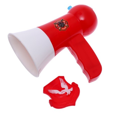 Megaphone "Fireman", 2 modes: siren, loudspeaker, works from batteries-2