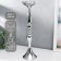 Summary of Metal for 1 candle "elegant" silver 50x13x13 cm