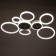 Causteen with PDU 2038/6 LED 172W white 81x66x4.5 cm Bayerlux