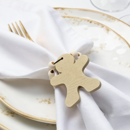 Ring for napkins "Gingerbread", col. brown, 6*7 cm, tree-1