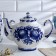 Teapot "Family", h = 19 cm, 2.1 l, gzhel