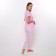 Female set (T -shirt/pants), pink color, size 52