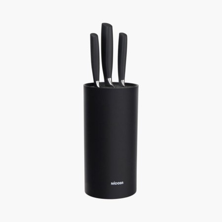 Set of knives, 3 pcs, in a universal block