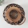 Summary tree on 1 candle "Weaving" beige-brown 10x24x24 cm