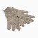 Gloves female, light gray, size 18
