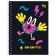Note book A6, 80 sheets in a cage on a rowing "Neon delight", a solid cover, matte lamination, selective varnish, mix