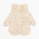 Double children's mittens, beige color, size 12 (3-6 years)