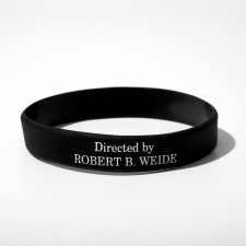 Silicone bracelet Directed, black and white color
