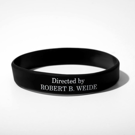 Silicone bracelet Directed, black and white color