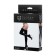 Stockings with an insert of lace Glossy, Wetlook, Black, Size L
