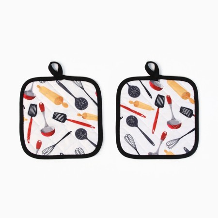 Kitchen set of the “cook” shares: a tack 16x16 cm - 2 pcs, 100% p/e-4