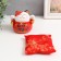 Piggy bank Ceramics "Cat Mani-Neko attracting wealth" red 9.5x12x11 cm