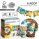 Set of paper dishes disposable safari PARTY ”, 6 plates, 6 glasses, 6 caps