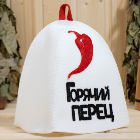 Bath set with an applique "Hot pepper+hot little thing" (hat+hat)-4