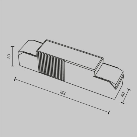 Technical PSL-TR40-50MA, 28W, 15.2x4x3 cm, white color, white-3
