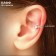 Earring "Kaff" Jewel, white color in silver