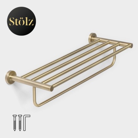 Bathroom shelf, with a holder for towels Stölz Bacic Stolz, Bronze series