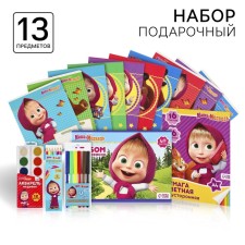 Gift set, 7 items, Masha and the bear
