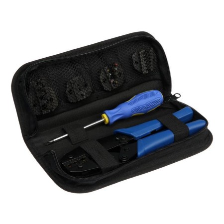 Press and tundra bag, 5 matrices + screwdriver, for testing wire tips-6