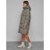 Coat insulated winter female, size 42, khaki color