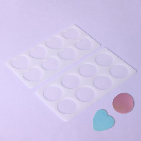 A set of chocolate shapes, 2 pcs, silicone, 23 × 12 cm, transparent color