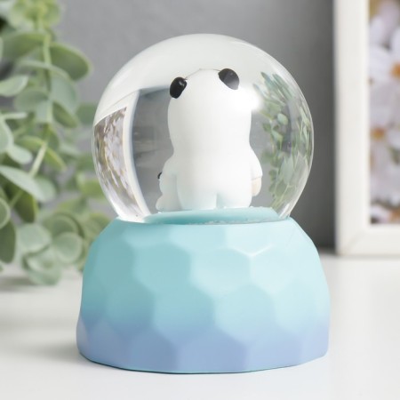 Souvenir Polystone Water Ball Light "Baby in a costume with a pet" mix d = 6.5 cm 9.5x7x7 cm-5