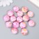 Beads for creativity plastic "Marble. Pink" set of 15 pcs 1.7x1.7x1 cm