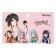 A set of magnetic bookmark for books Calligrata 4 pieces, "anime", mix
