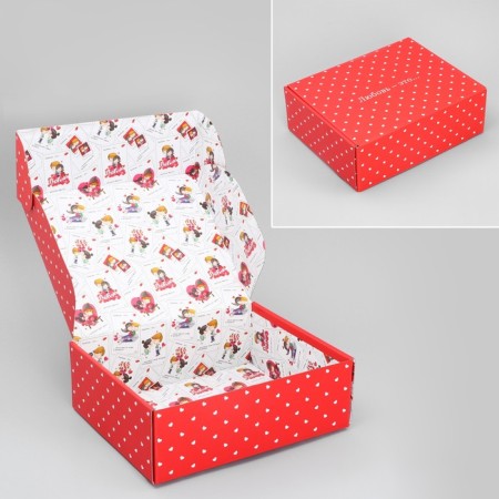 Gift folding box, packaging, "love", 27 x 21 x 9 cm-1