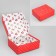 Gift folding box, packaging, "love", 27 x 21 x 9 cm