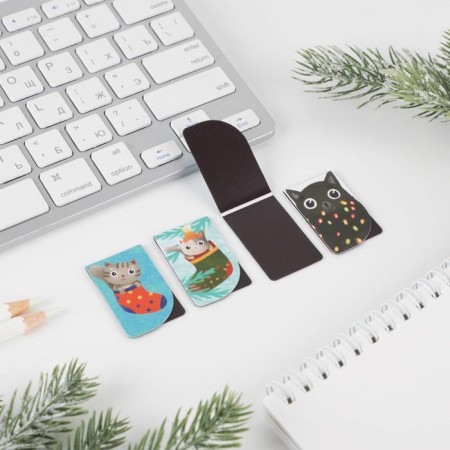 New Year. Magnetic bookmarks “Believe miracles!”, 4 pcs mini-2