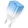 Network charger Hoco C101A, 1 Type-C, 20 W, PD + Qc, Blue