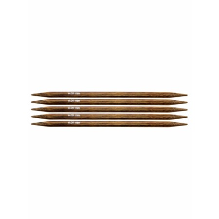 Спицы деревянные носочные Ginger KnitPro, 15 см/6.00 мм 31013