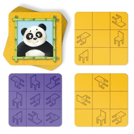 Board game developing "Sly chairs", 30 cards, 5+-3