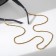 Chain for points "Aesthetics" No. 32, Black-gold color, 70 cm