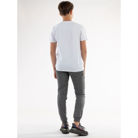Sports pants for ISEE boys, height 128-134 cm, dark gray color-1
