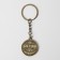 Key keychain, metallic, talisman "Svetlana" brass, 3 x 3.5 x 2.5 cm