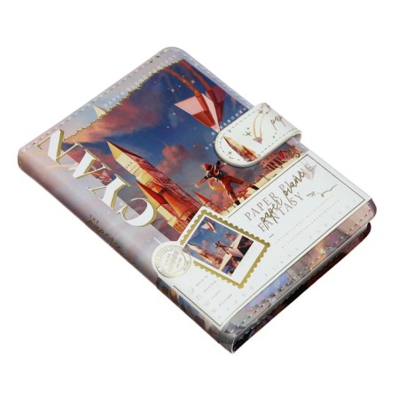 Gift notebook, A6, 96 sheets, color block, with a knife, PVC cover, "Element of the sky", mix-5