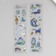 Sticker plastic gold embossing "Butterfly/Fairytale Forest" 2 sheets mix 6.5x22.5 cm