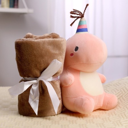 Soft toy with a blanket "Dinosaurus", Mix colors-4