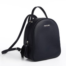 Women's backpack city, Textura, blue color