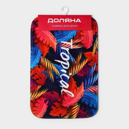 Bathroom and toilet mat "Tropical", 40 × 60 cm-5