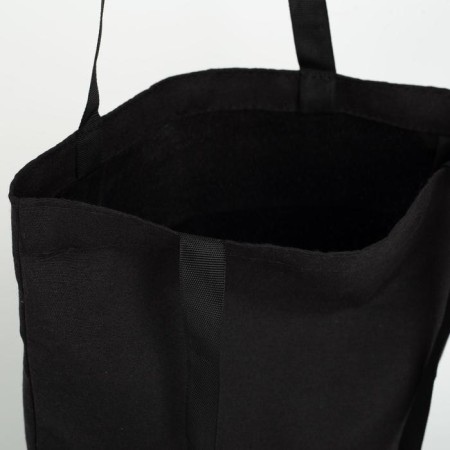 A chopper bag without a zipper, without lining, black color-2
