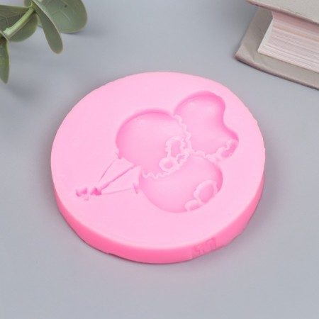 Mold Silicon "Link of balloons" 7.2x4.2x1 cm-1