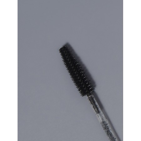 Brushes for eyebrows and eyelashes, silicone, set - 50 pcs, 10.5 cm, black/transparent color-4